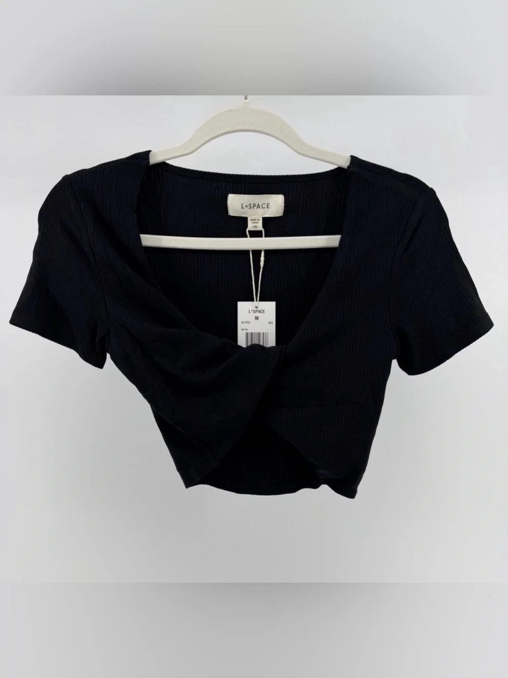 L*SPACE Isla Top - Black Ribbed - Picture 2 of 7